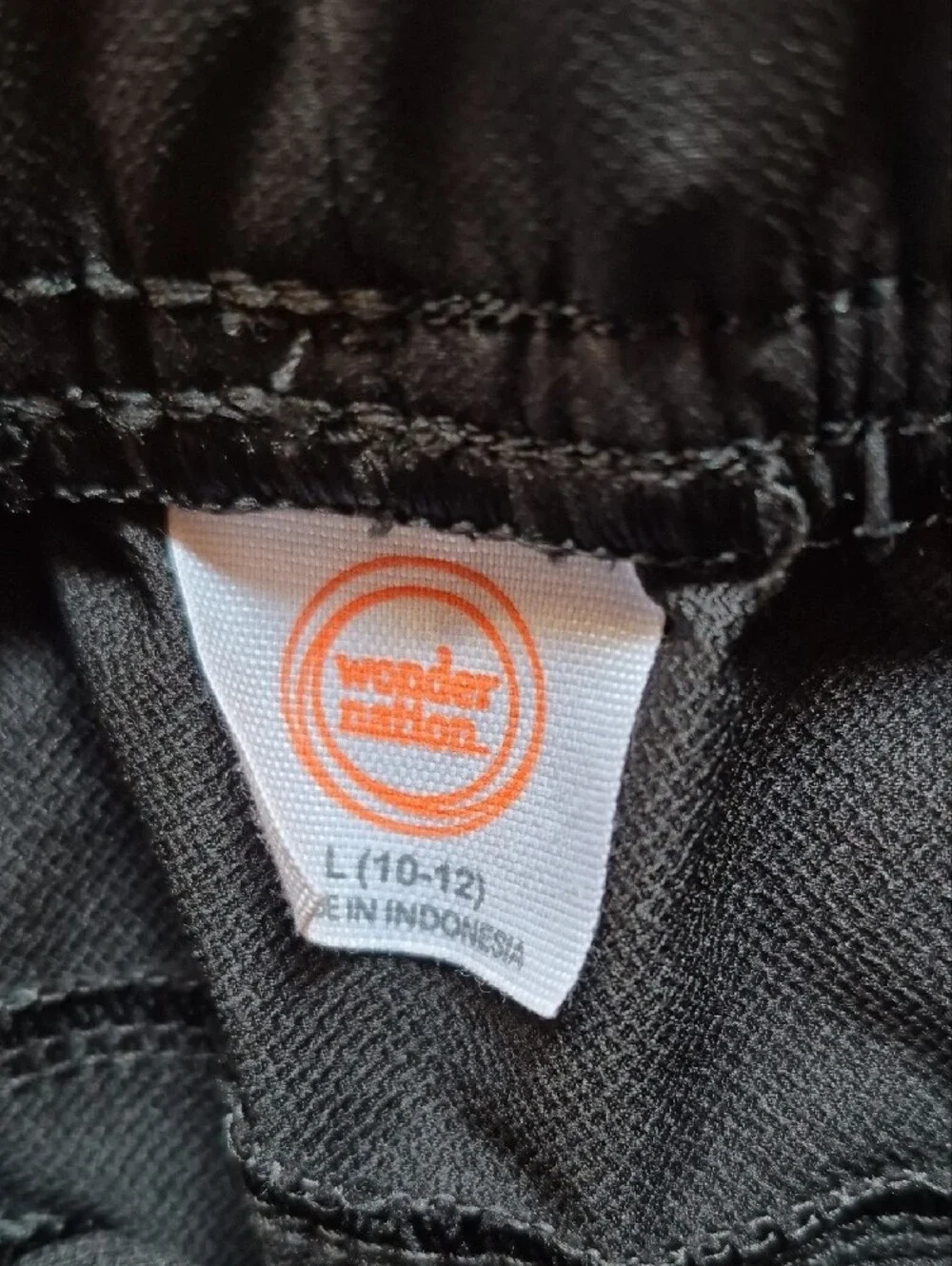 wonder nation Black Cargo Jogger Sweatpants for Kids